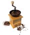 Młynek ręczny do pieprzu kawy drewniany NATURALNY