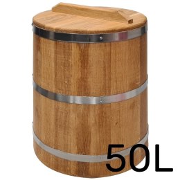 Beczka drewniana dębowa do kiszenia 50l