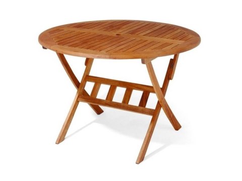 Stół drewniany ogrodowy Bradford - okrągły średnica 110cm x 75H