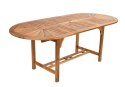 Stół drewniany ogrodowy Bristol rozkładany (153-195) x 90 x 72H