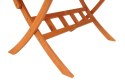 Zestaw mebli ogrodowych Bradford 160 z 4 krzesłami Calgary (drewno z certyfikatem FSC) i 4 poduszkami : Kolor poduch w zestawie