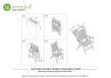 Zestaw mebli ogrodowych Dover (150 x 80) z 4 krzesłami Calgary (drewno z certyfikatem FSC) i 4 poduszkami PREMIUM : Kolor poduc