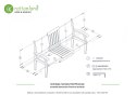 Zestaw mebli ogrodowych Florencja z 4 fotelami i poduszkami Premium