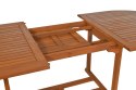 Zestaw mebli ogrodowych Toledo z 8 krzesłami Calgary 5-pozycyjne (drewno z certyfikatem FSC) i 8 poduszkami w kolorze beżowym