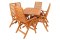 Zestaw mebli ogrodowych Bradford 160 z 6 krzesłami Calgary (drewno z certyfikatem FSC) : Wybierz stół w zestawie - Bradford 160