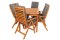 Zestaw mebli ogrodowych Bradford 160 z 6 krzesłami Calgary (drewno z certyfikatem FSC) i 6 poduszkami : Kolor poduch w zestawie