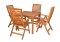 Zestaw mebli ogrodowych Bradford stół o średnicy 110cm + 4 krzesła Calgary : Wybierz stół w zestawie - Florencja